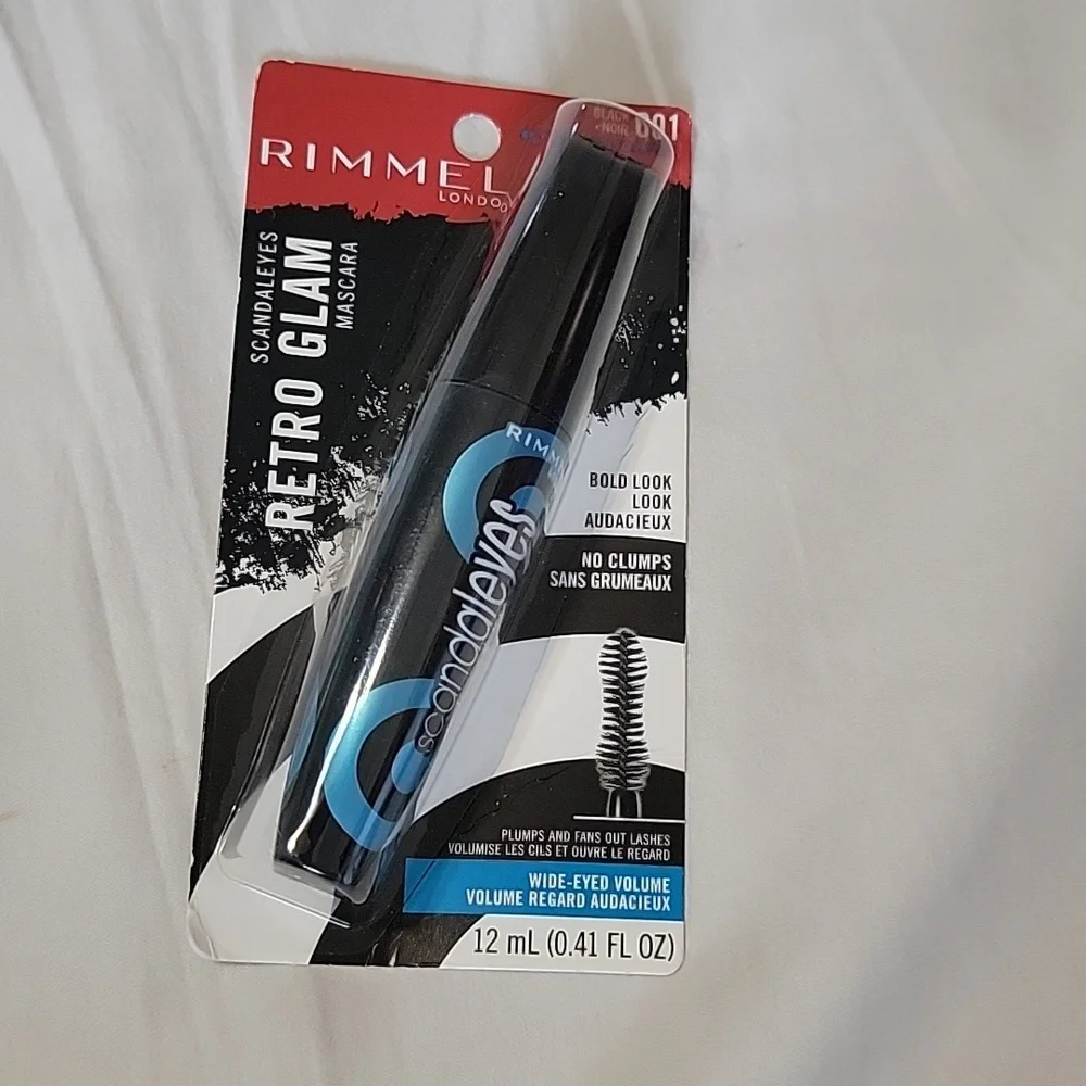 🌟Rimmel London Scandaleyes Retro Glam Mascara, waterproof, black 001